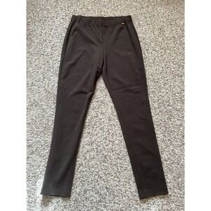 St. John New Brown Jersey Knit Pull On Elastic Waist  Pants Size M, 30" Inseam